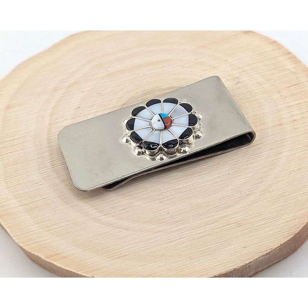 Handmade Sterling Silver Money‎ Clip Genuine Native American Jewelry ***